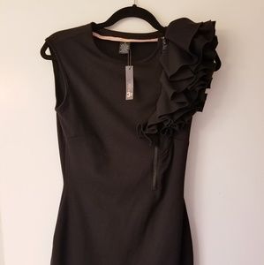 Black Ruffled Dress